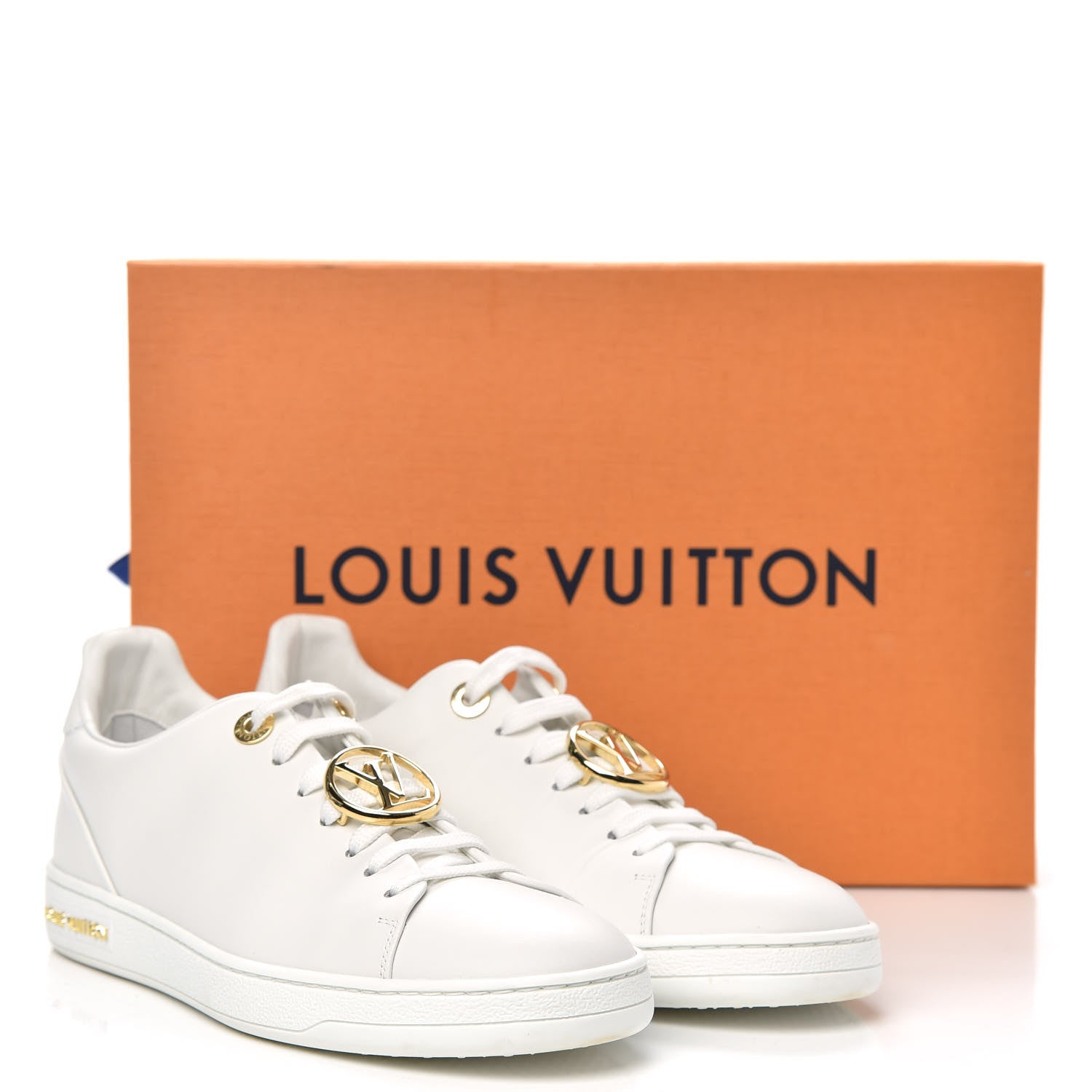 Louis Vuitton Calfskin Frontrow Sneakers 37 White 12 of 12