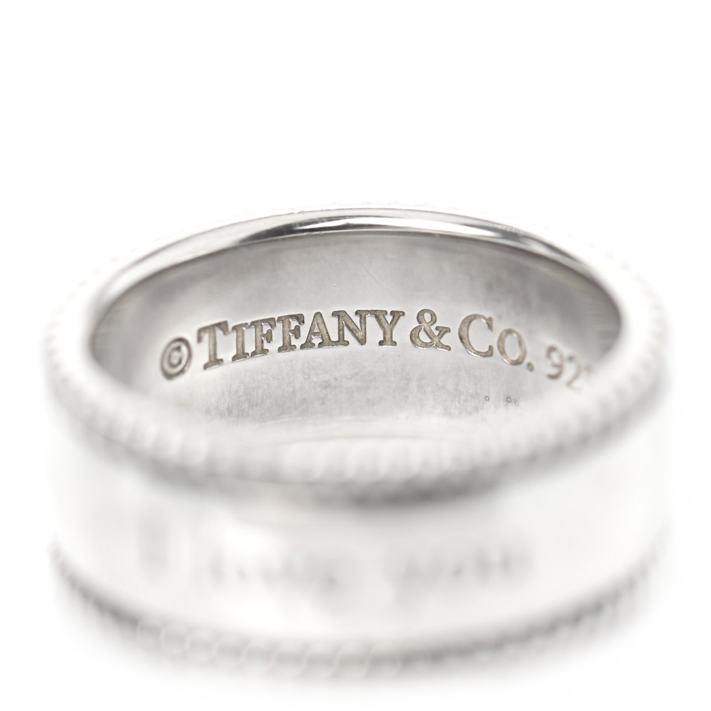 Sterling Silver Milgrain I Love You Band Ring 50 5.5