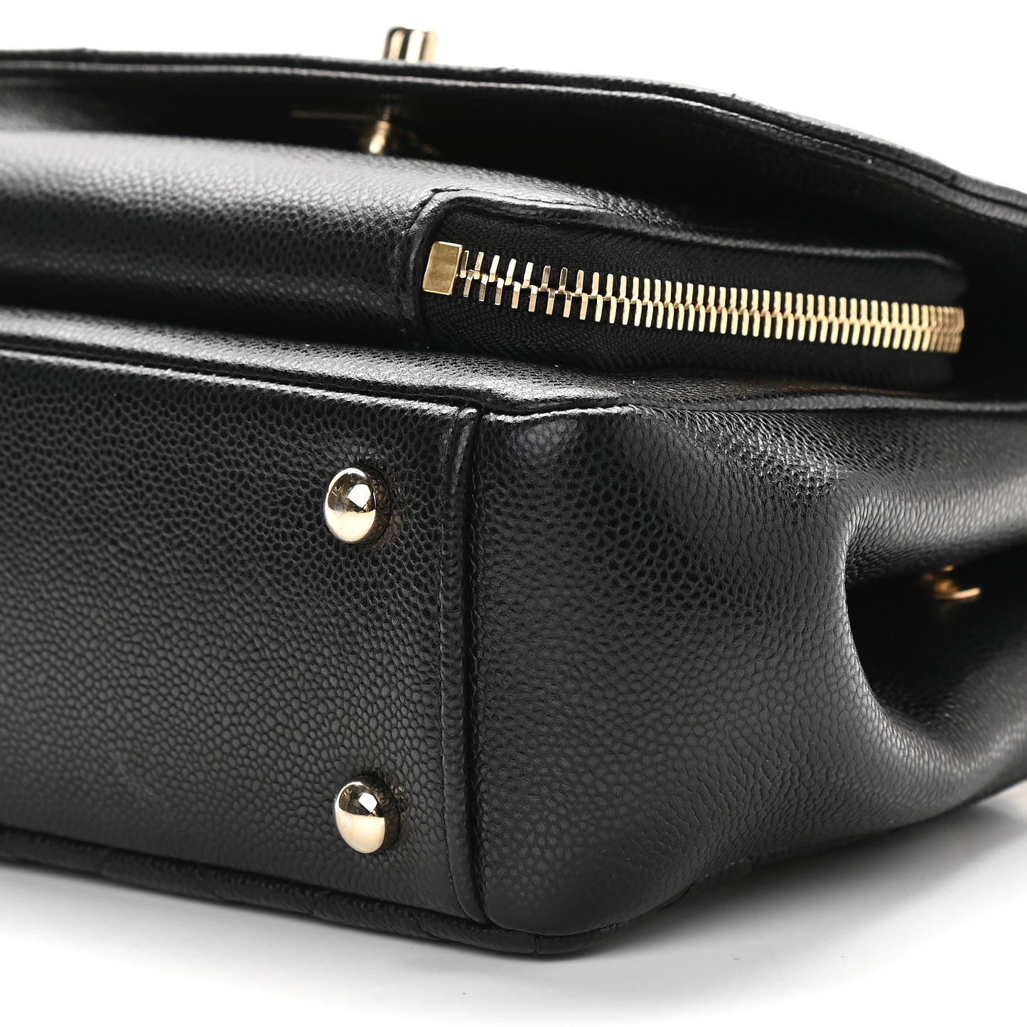 Caviar Quilted Small Business Affinity Flap Black