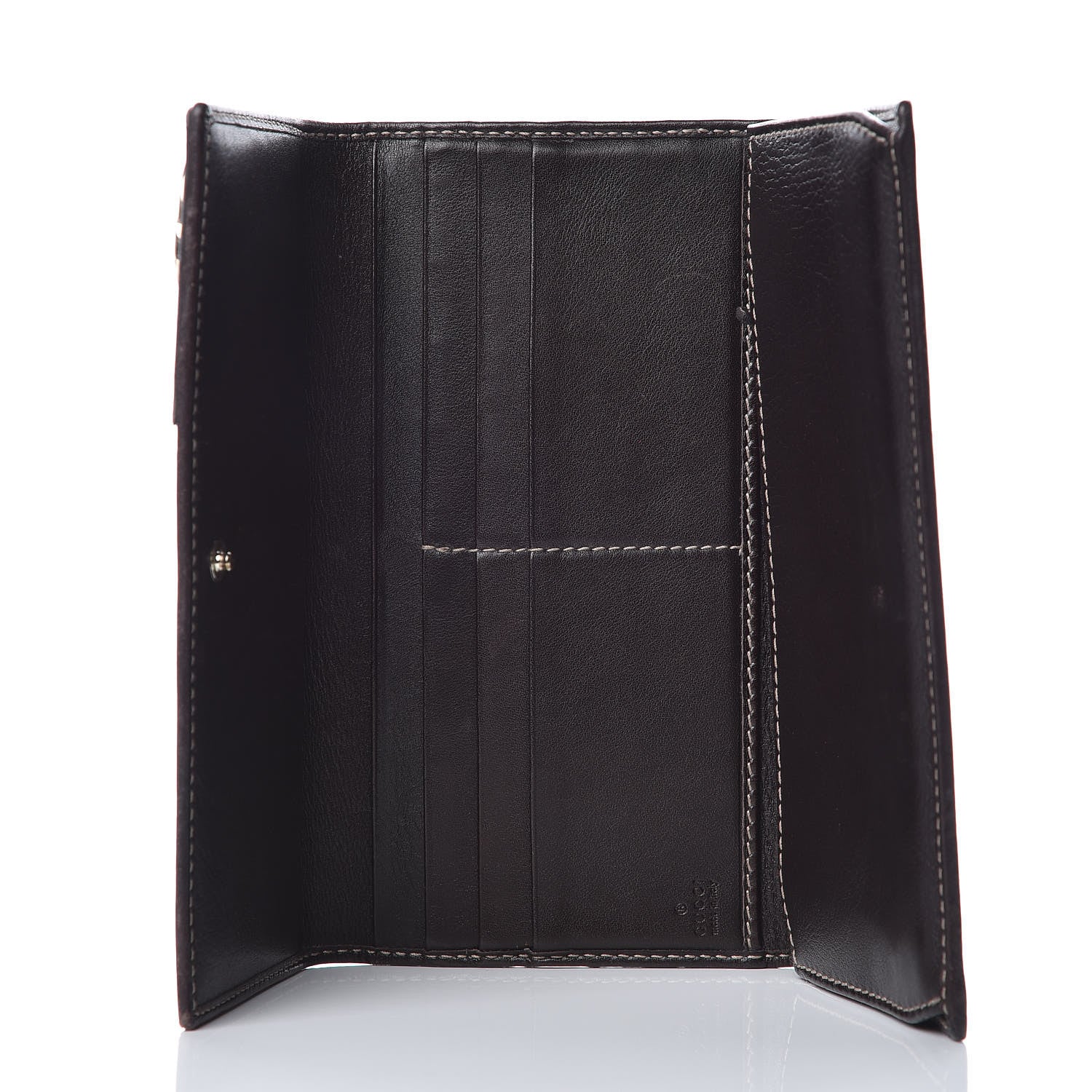 Gucci Monogram New Britt Continental Wallet Dark Brown 5 of 9