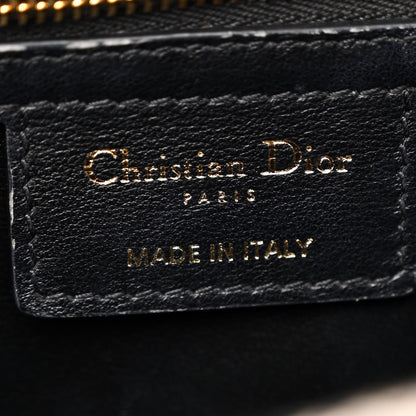 Christian Dior Tweed Houndstooth Medium Caro Bag Black Beige 6 of 10