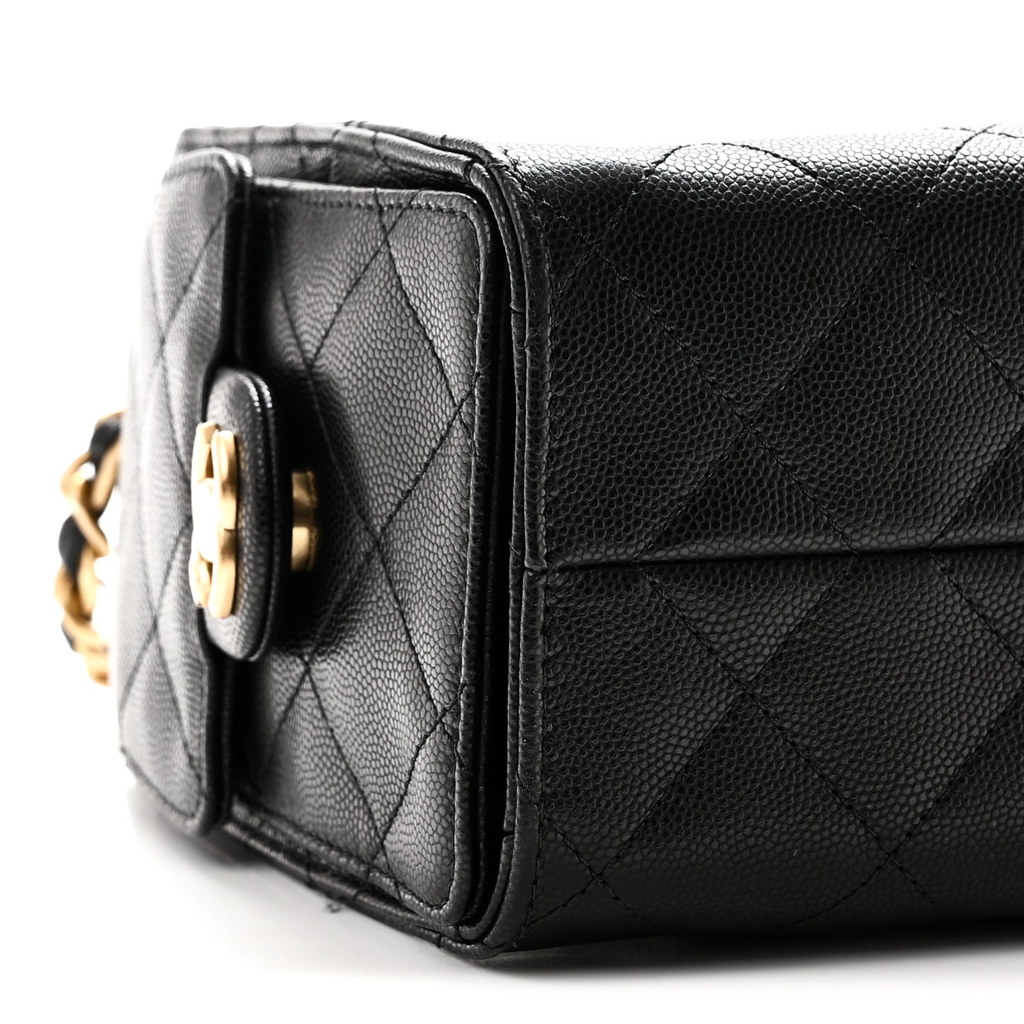 Caviar Quilted Mini Chanel 25 Handbag Black
