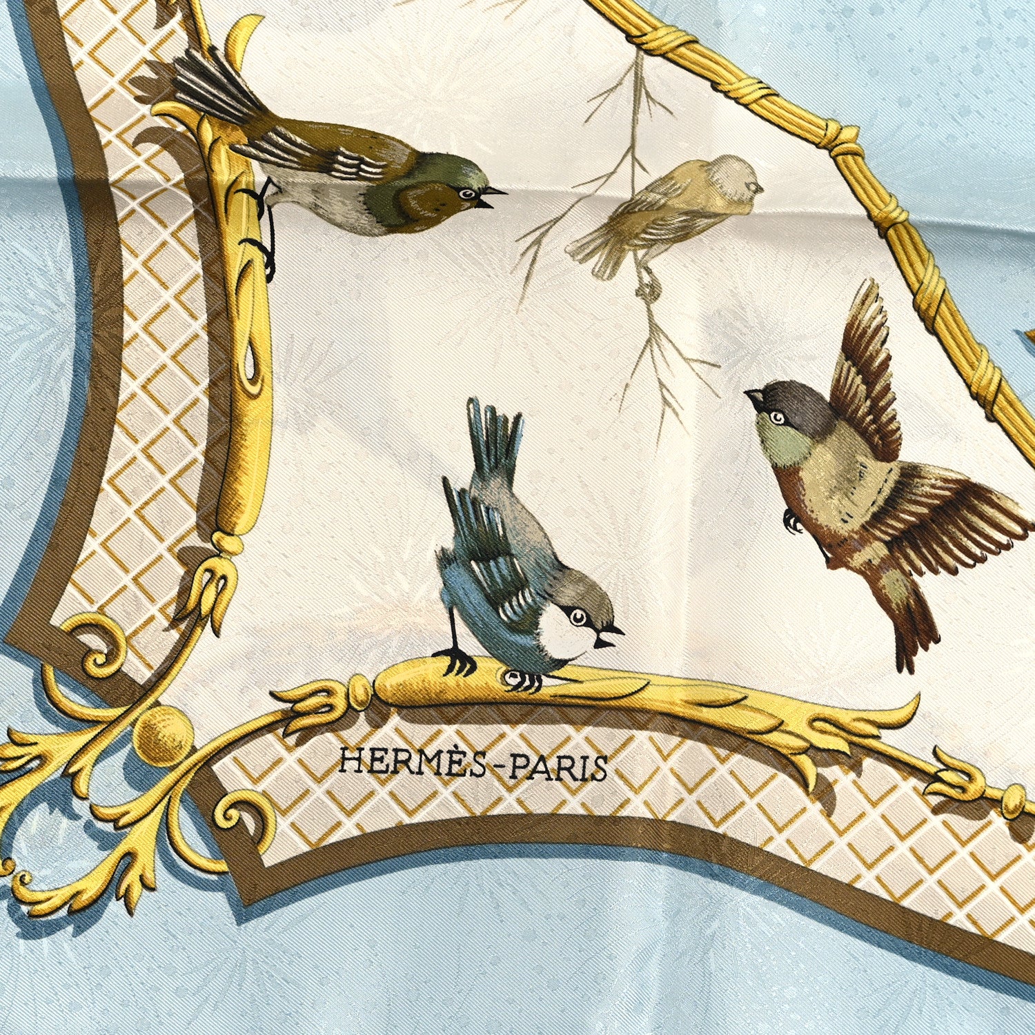 Hermes Jacquard Silk La Cle Des Champs Scarf 90 2 of 3