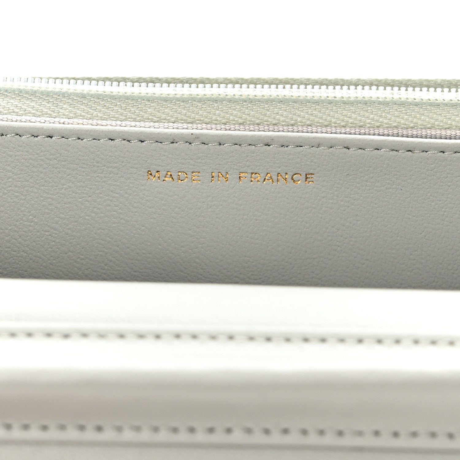 Chanel Lambskin Quilted Wallet On Chain WOC Grey 10 of 12