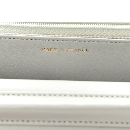 Chanel Lambskin Quilted Wallet On Chain WOC Grey 10 of 12