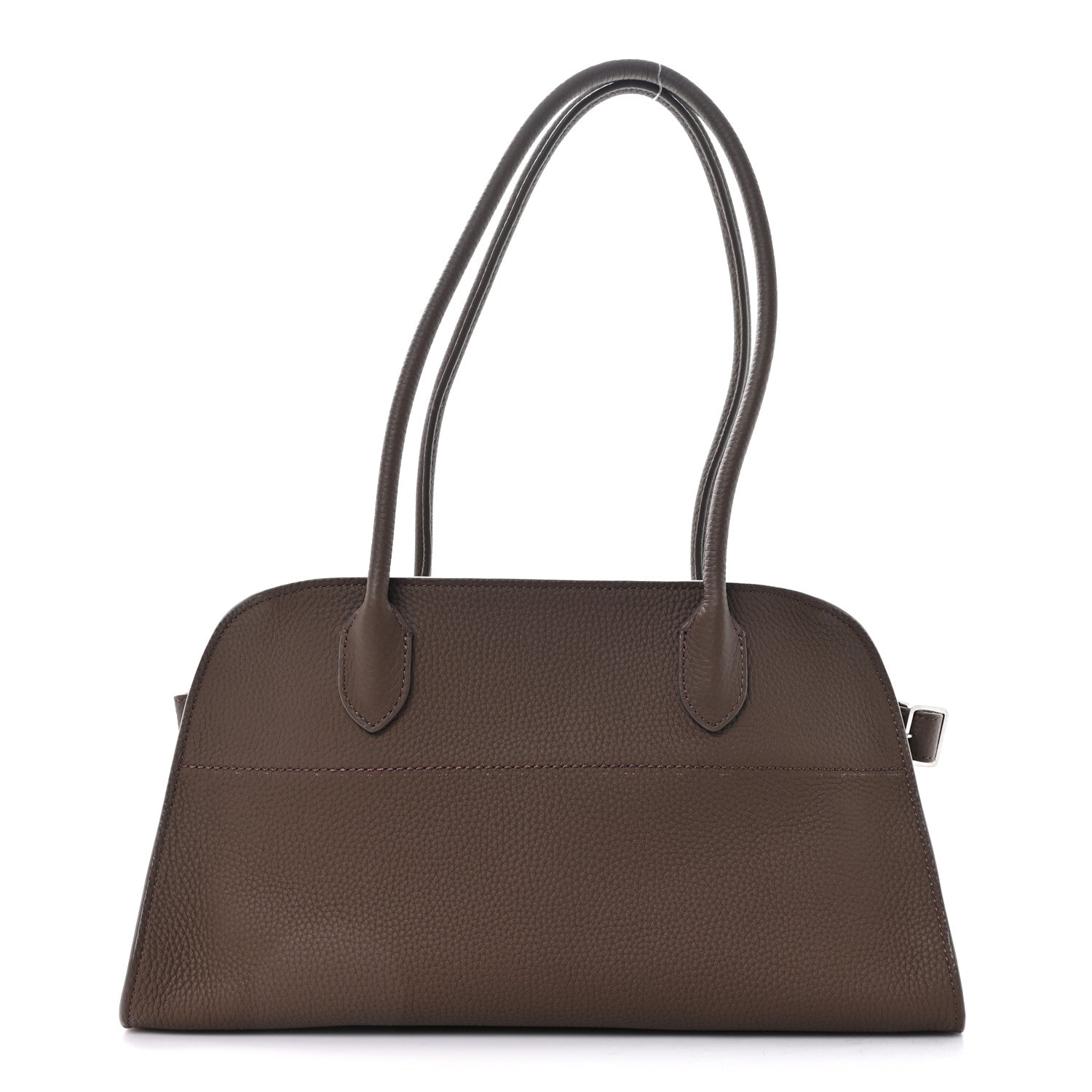 The Row Matte Grained Calfskin Margaux Shoulder 12 Dark Olive 1 of 9