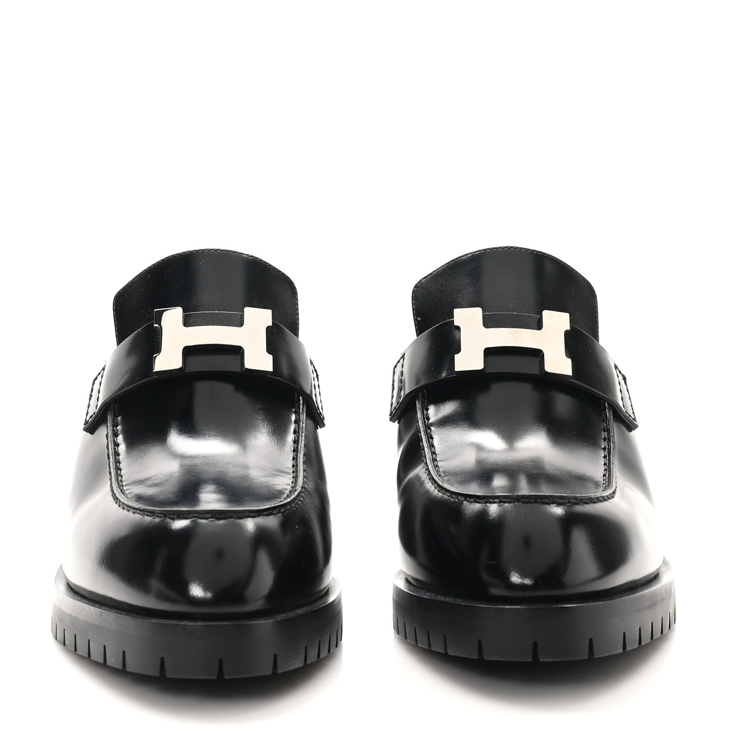 Hermes Calfskin Womens Flore 60 Mules 38 Black 3 of 18
