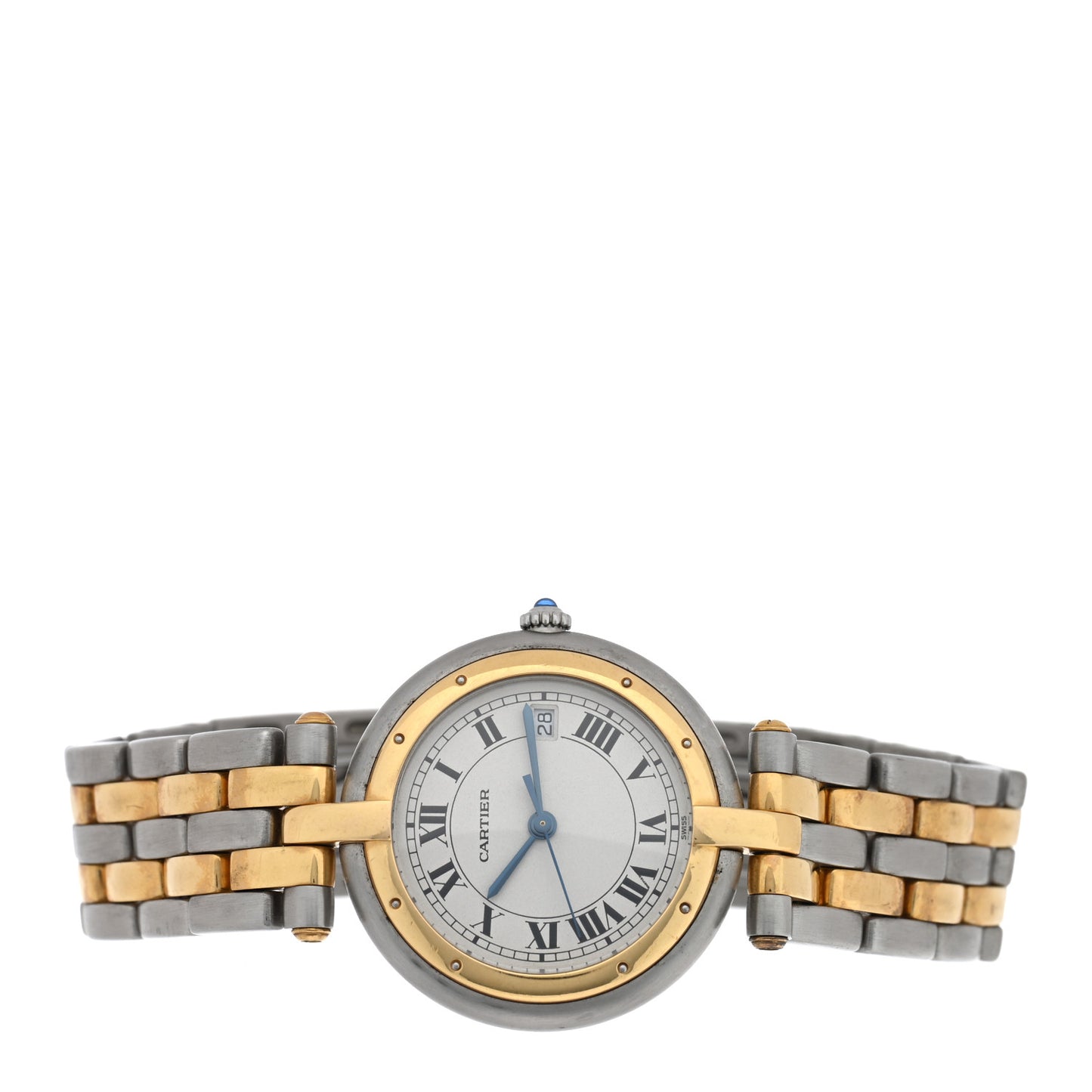 Stainless Steel 18K Yellow Gold 29mm Panthere Vendome Quartz Watch