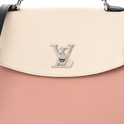 Louis Vuitton Soft Calfskin Lockme Ever Rose Ballet White Maito Black 7 of 9
