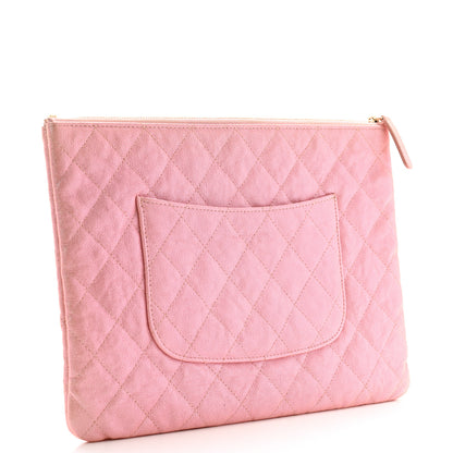 Chanel Iridescent Caviar Medium Night by the C Pouch Clutch Rose Pink 3 of 11