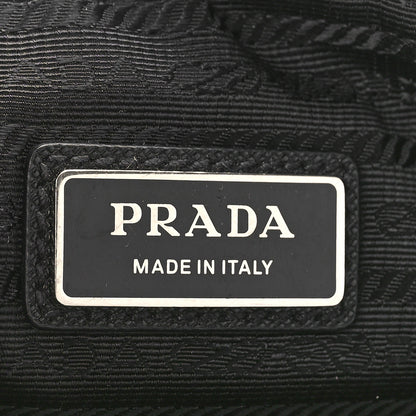 Prada Re-Nylon Saffiano Pocket Single Snap Buckle Shoulder Bag Black 6 of 8