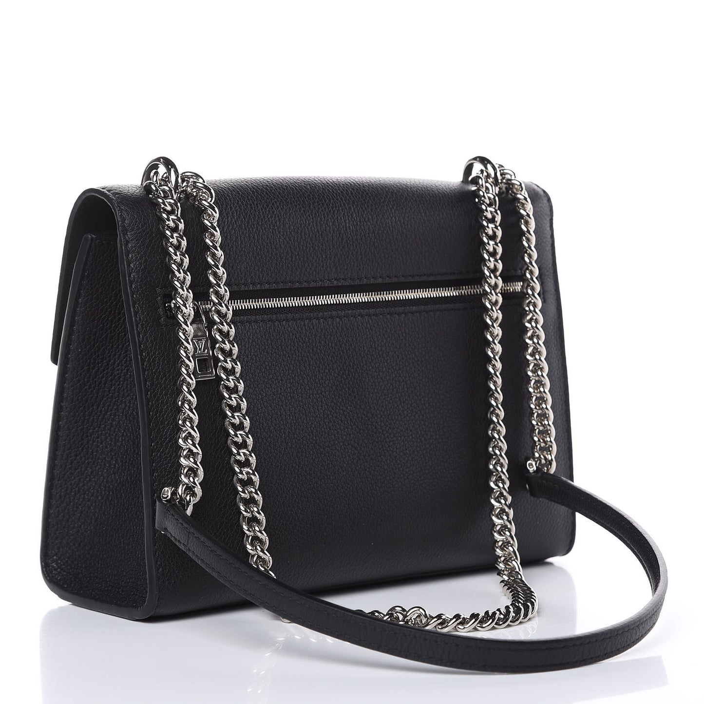 Soft Calfskin My Lockme Chain Bag BB Black