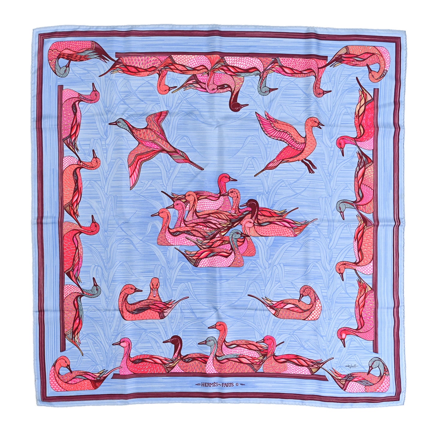 Silk La Mare aux Canards Scarf 90
