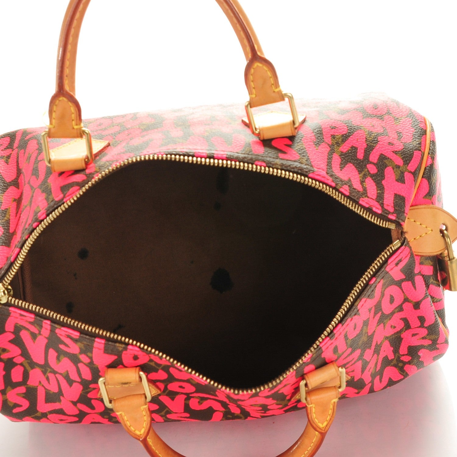 Louis Vuitton Monogram Graffiti Speedy 30 Fuchsia 5 of 8
