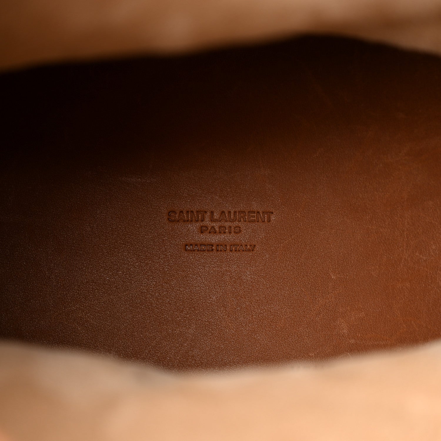 Saint Laurent Shearling Calfskin Small Emmanuelle Bucket Bag Natural Beige Brick 6 of 10