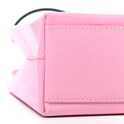 Balenciaga Squared Calfskin Logo North South Shopper Tote XXS Pink 6 of 9