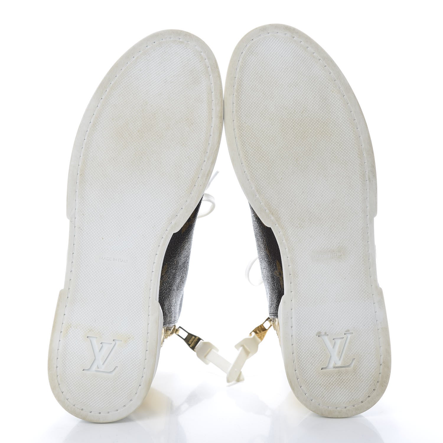 Louis Vuitton Patent Monogram Stellar Sneaker Boots 35.5 Gold 5 of 8