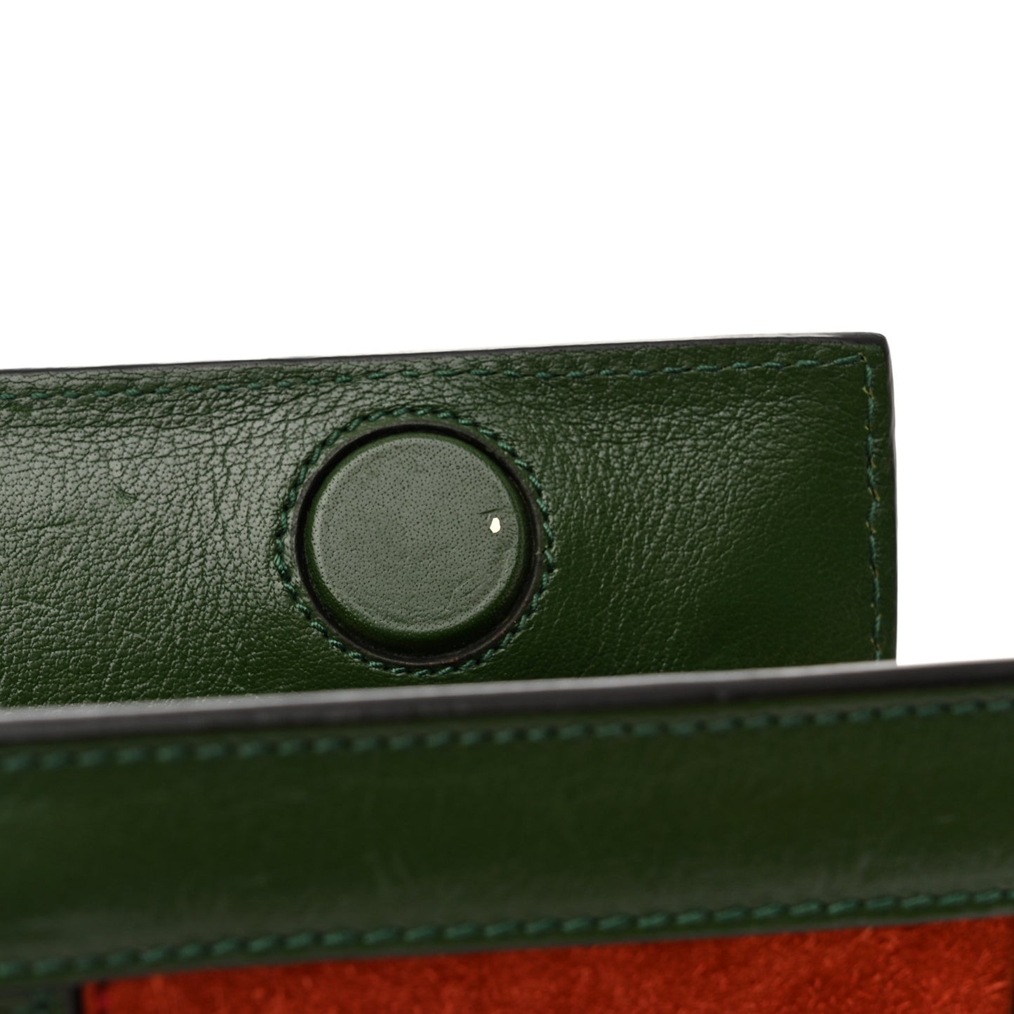 Suede Calfskin GG Web Small Ophidia Chain Shoulder Bag Brown Red Green