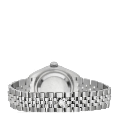 Rolex Stainless Steel 18K White Gold Diamond Mother of Pearl 28mm Oyster Perpetual Datejust Watch 279174 3 of 4