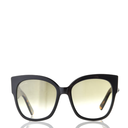 Gucci Acetate Square Frame Web Sunglasses GG0059S Black Tortoise 2 of 8
