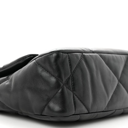 Chanel Goatskin Quilted Medium Chanel 19 Flap Black 9 of 11