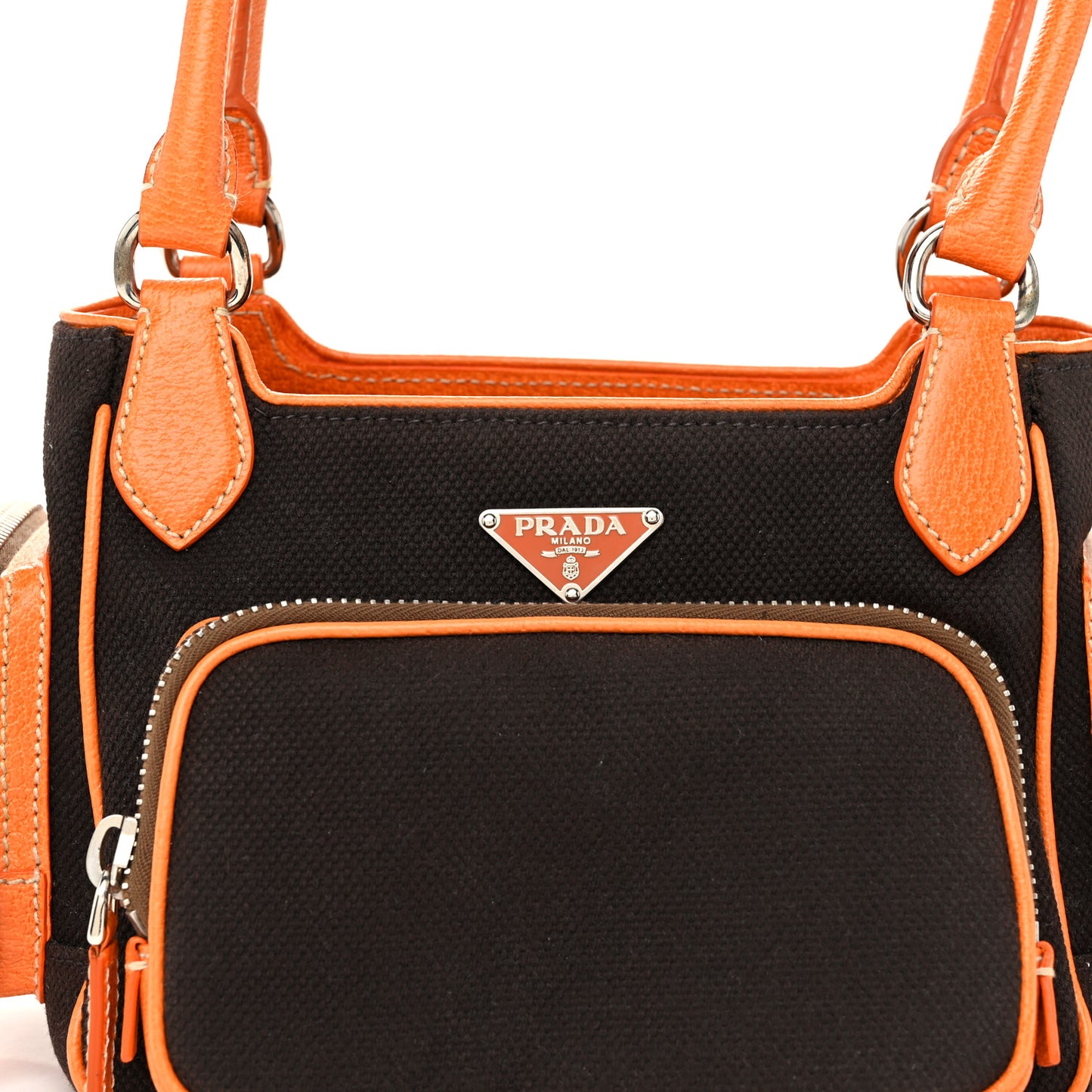 Canapa Cinghiale Shoulder Bag Ebano Orange