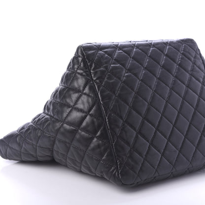 Chanel Lambskin Quilted Week End on Mars Tote Black 6 of 11