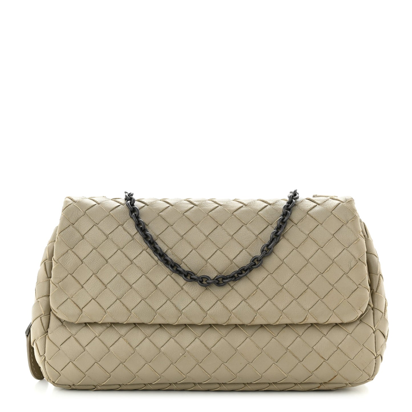 Nappa Intrecciato Mini Chain Messenger Fume