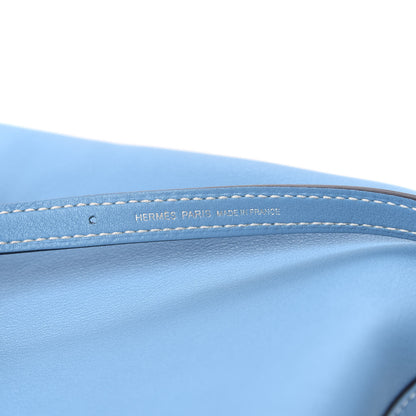 Hermes Cheri Calfskin Bridado Backpack Bleu Du Nord 8 of 10