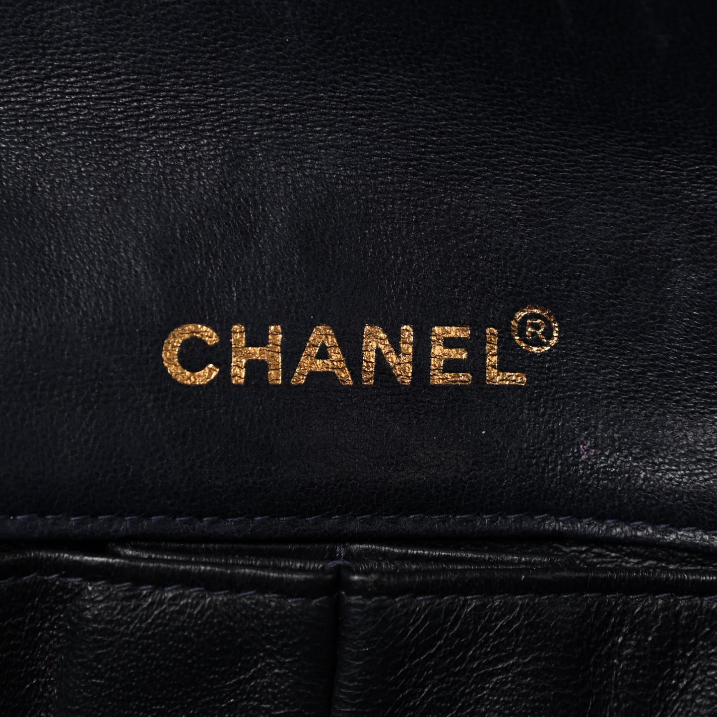 Lambskin East West Chocolate Bar Flap Black
