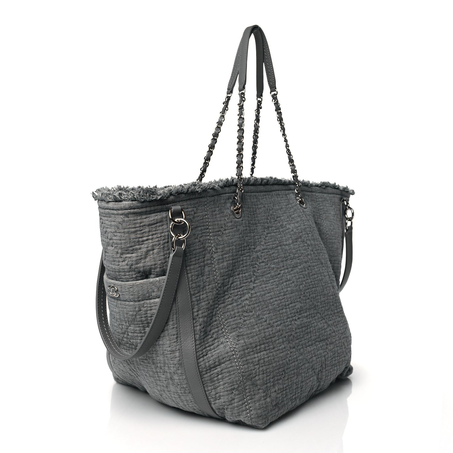 Canvas Small Double Face Tote Gray