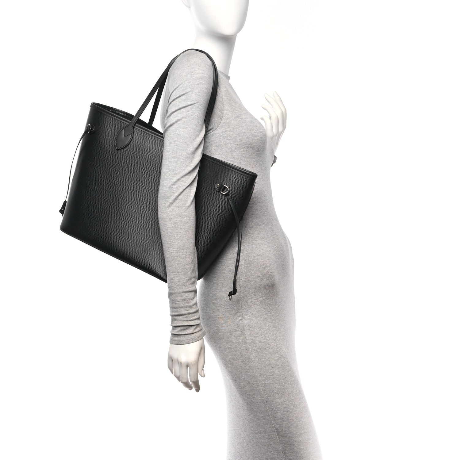 Louis Vuitton Epi Neverfull MM Black 2 of 9