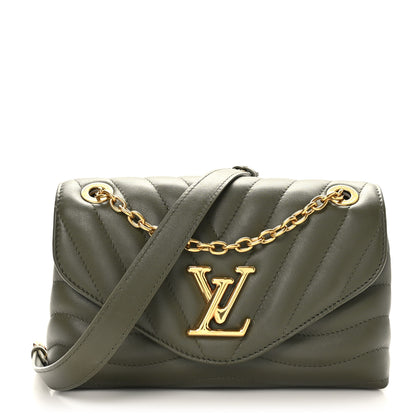 Louis Vuitton Calfskin LV New Wave Chain Bag Kaki 1 of 8