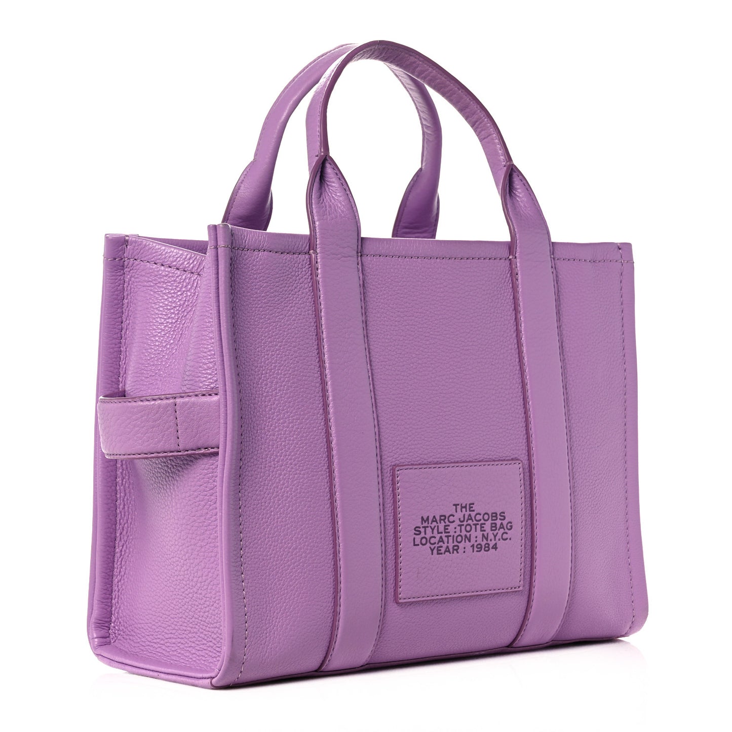 Grained Calfskin Medium The Tote Bag Regal Orchid