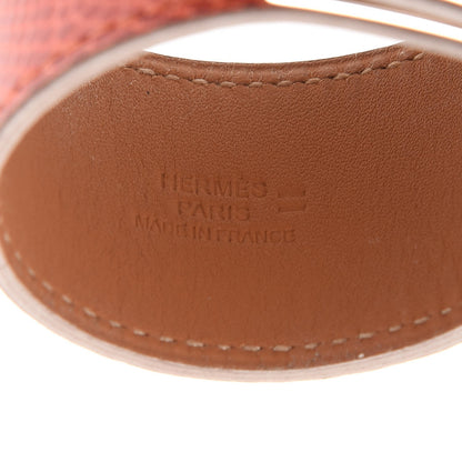 Hermes Lizard Kelly Dog Cuff Sanguine 5 of 9
