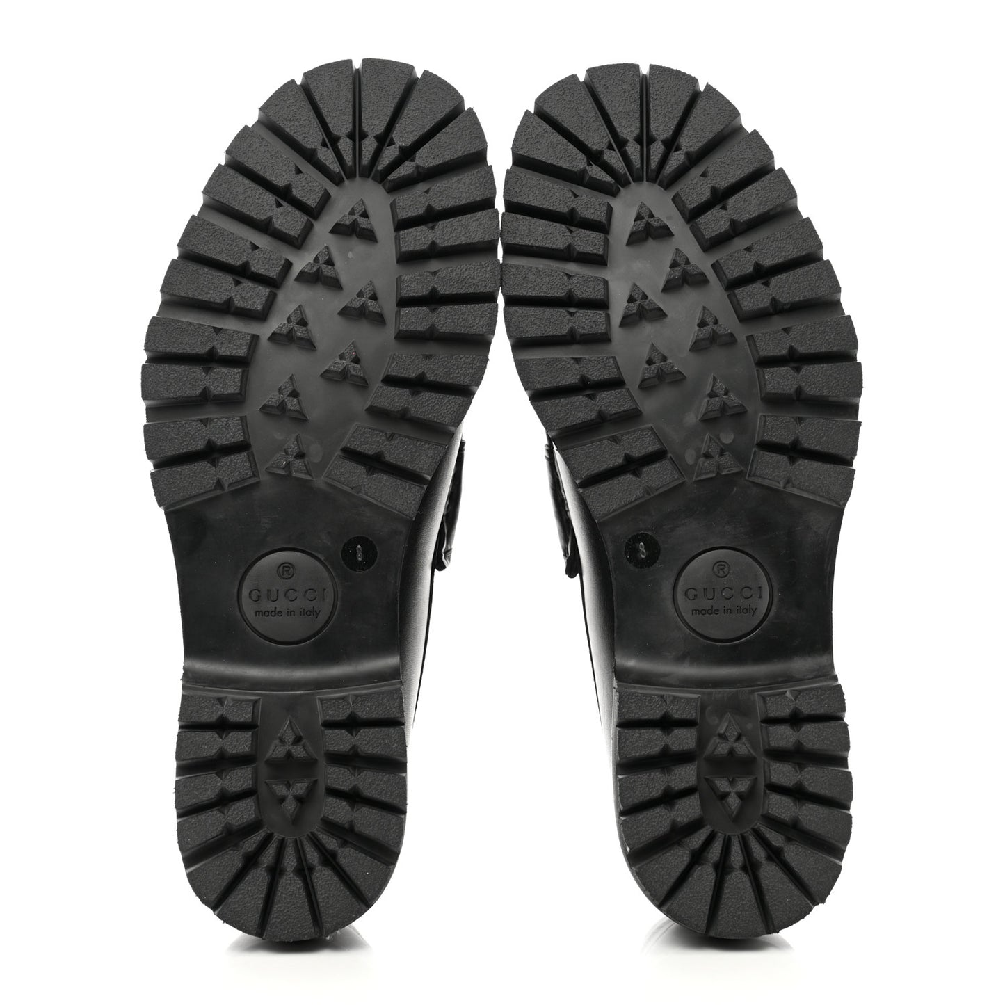 Cirano Lux Web Mens Horsebit Lug Sole Loafers 8 Black