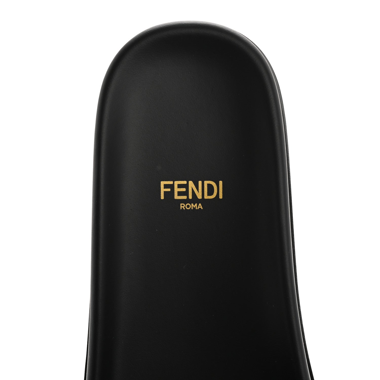 Fendi Satin FF Fendi Feel Slide Sandals 37 Tobacco Black 7 of 9