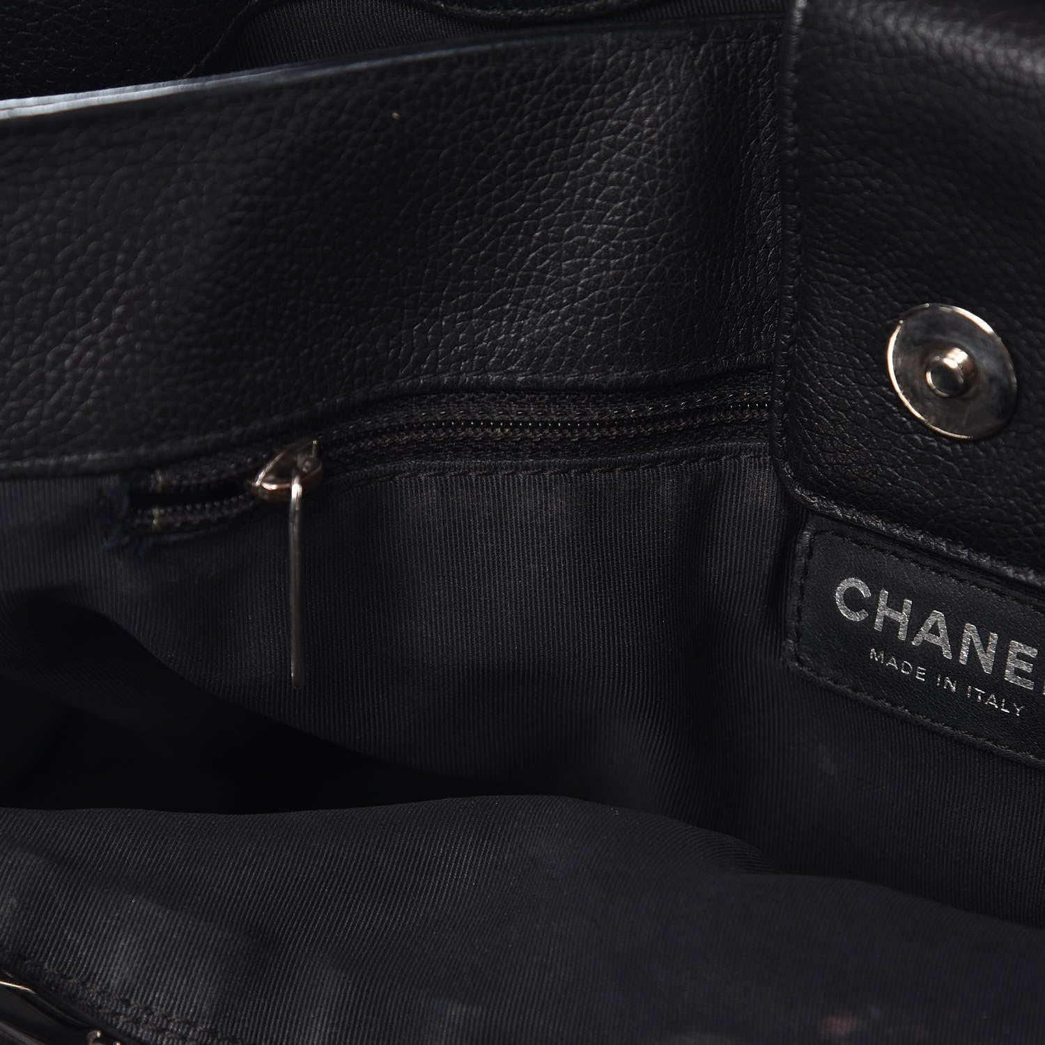 Chanel Calfskin Cerf Executive Shopper Tote Black 9 of 19