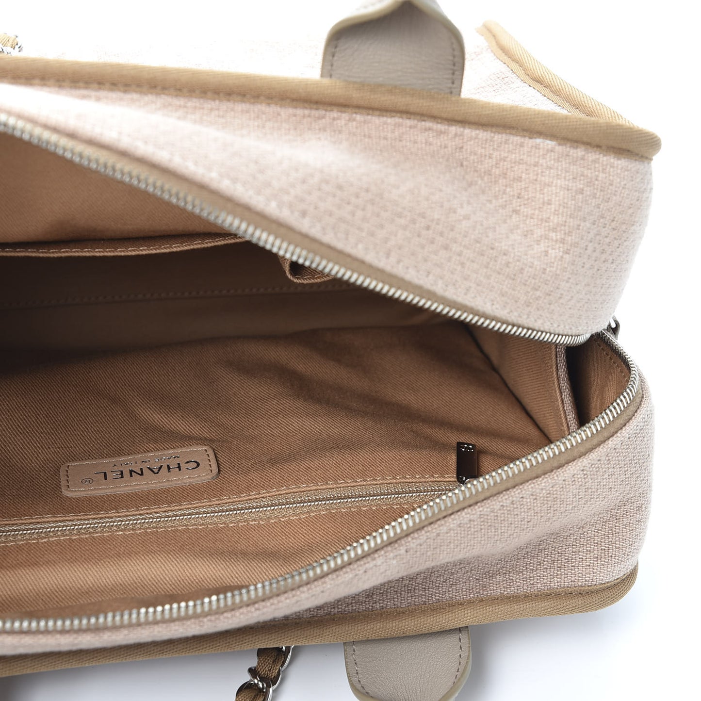 Denim Deauville Bowling Bag Beige