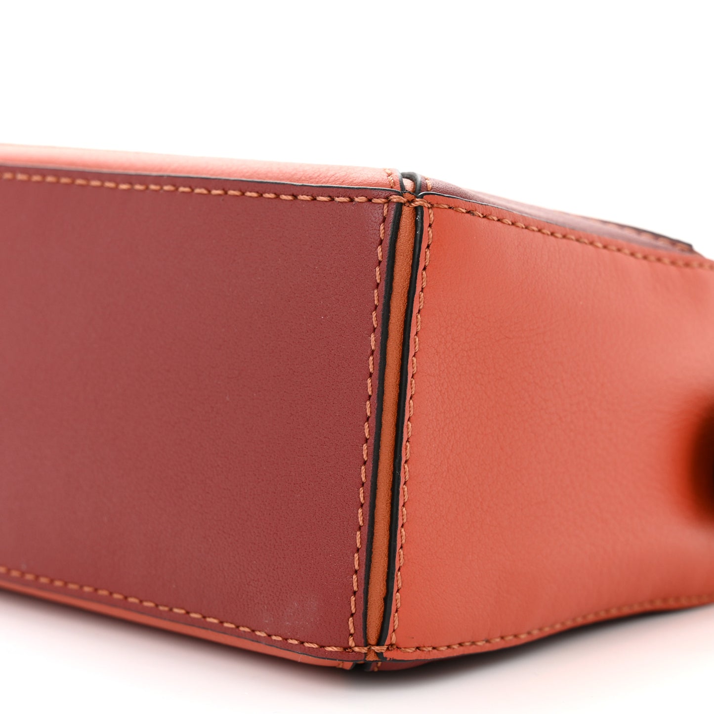Calfskin Mini Puzzle Bag Spice Orange Pumpkin