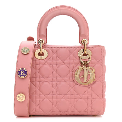Christian Dior Lambskin Cannage Small Lucky Badges My Lady Dior Pink 1 of 7