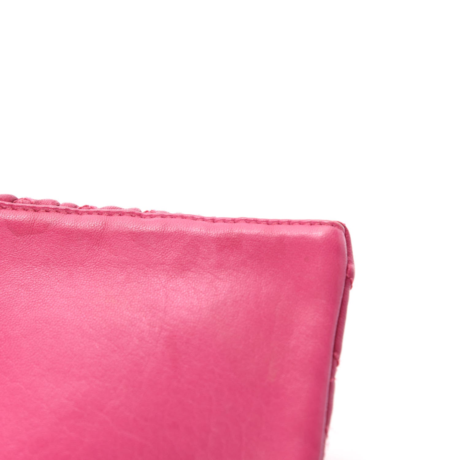 Miu Miu Nappa Matelasse Crystal Flap Clutch Fuxia 10 of 17