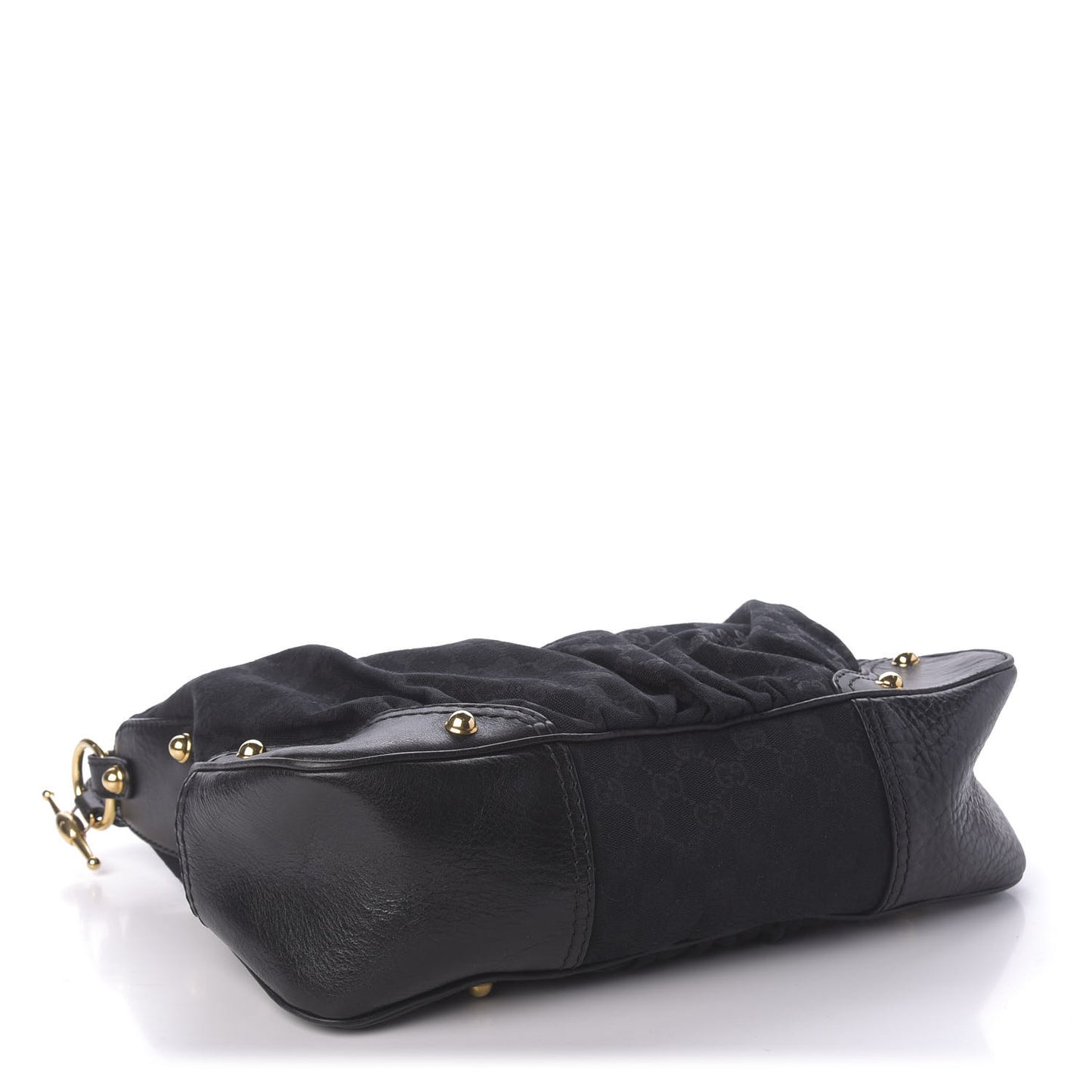 Monogram Medium Jockey Hobo Black