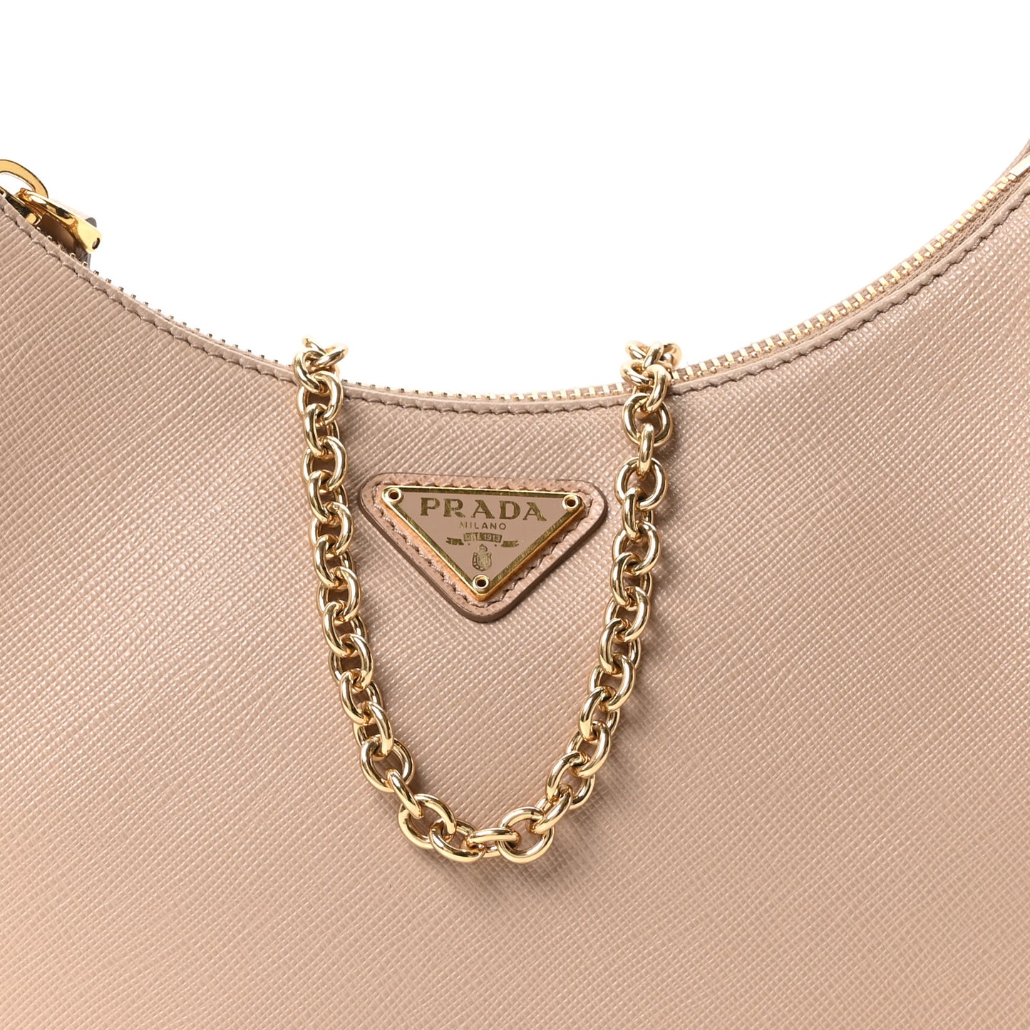 Saffiano Lux Re-Edition 2005 Shoulder Bag Cammeo