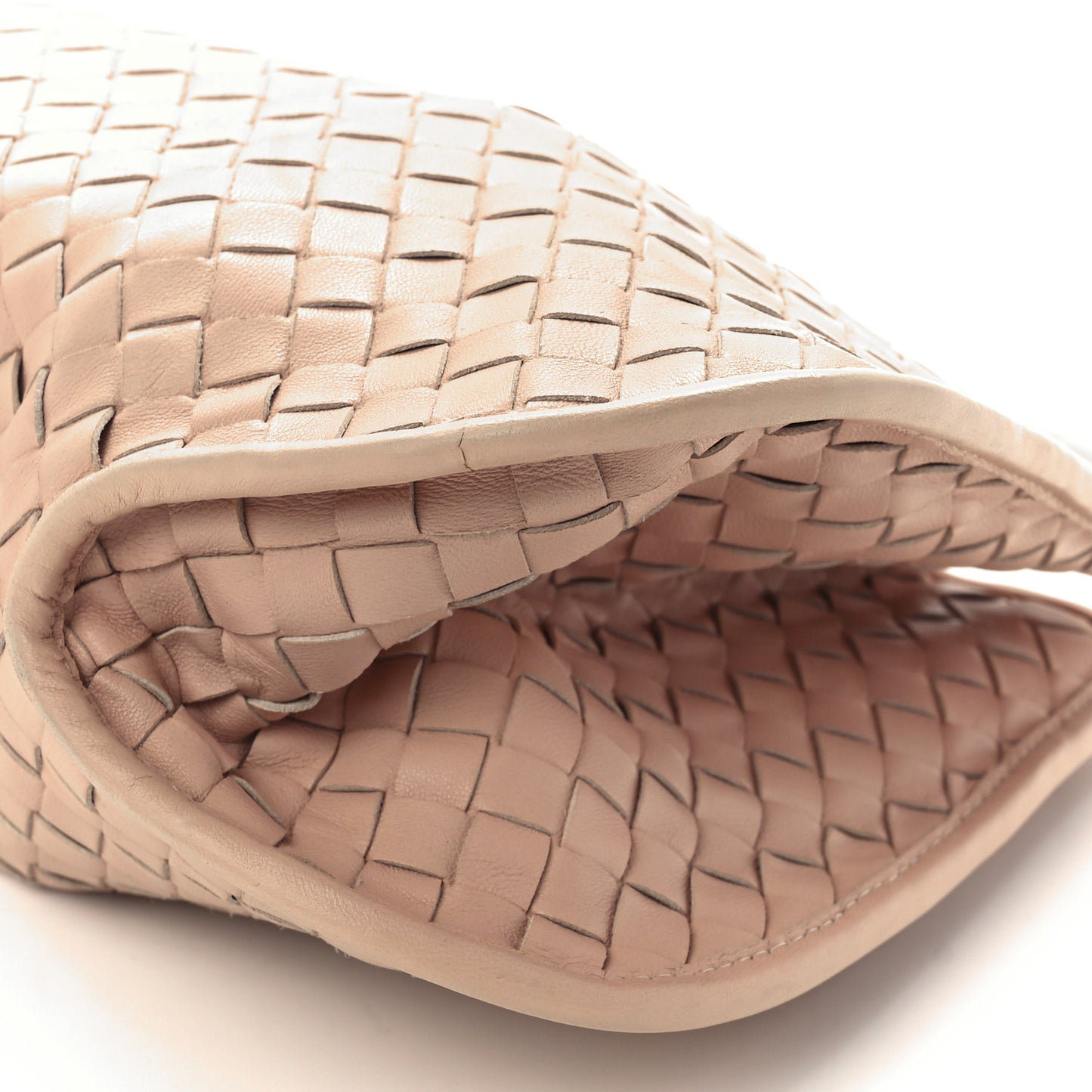 Nappa Intrecciato Small Shoulder Bag Flamingo