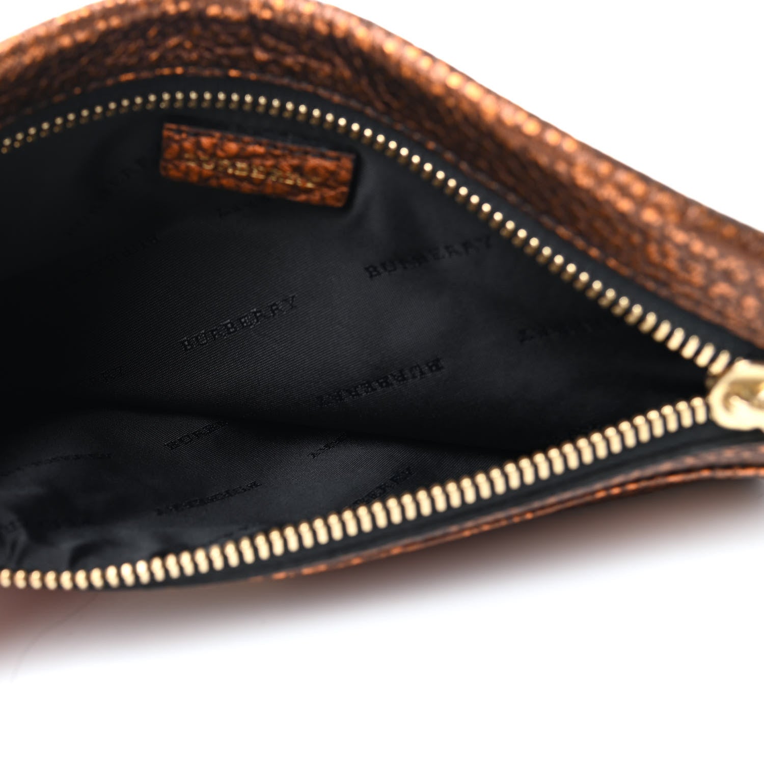 Burberry Metallic Grainy Calfskin Nevin Large Pouch Bronze 4 of 4