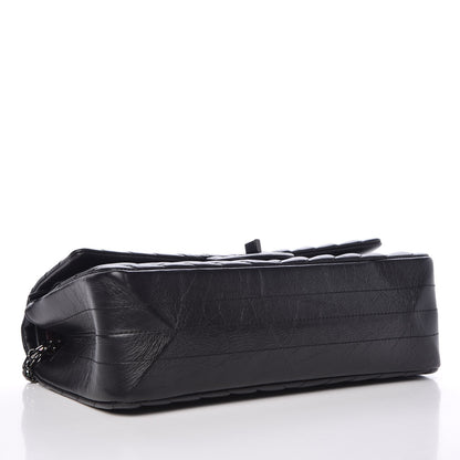 Chanel Aged Calfskin Chevron Quilted 2.55 Reissue 225 So Black 5 of 8