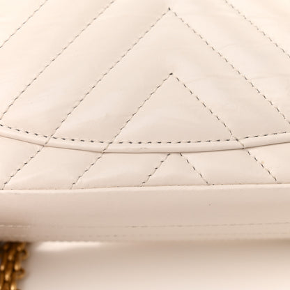 Chanel Aged Calfskin Chevron Quilted 2.55 Reissue Mini Flap White 13 of 15