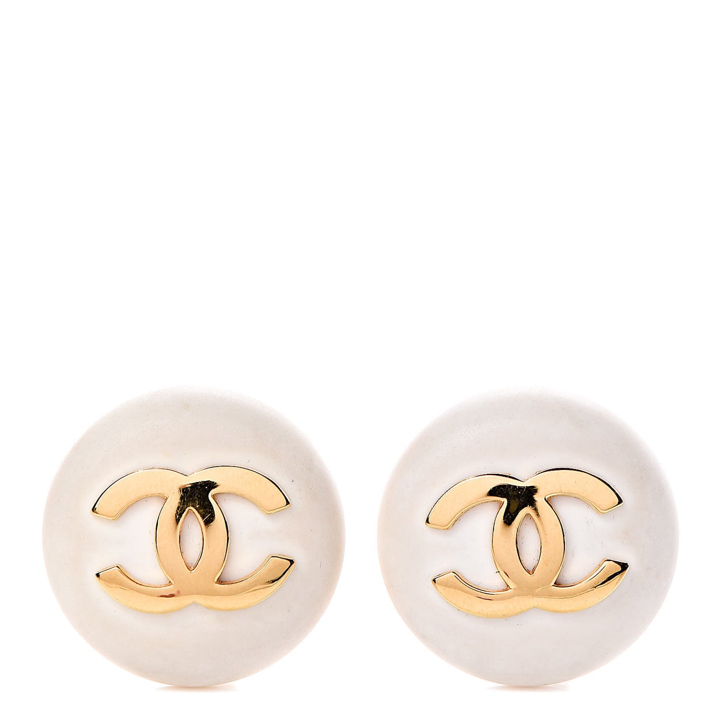CC Clip On Earrings Gold