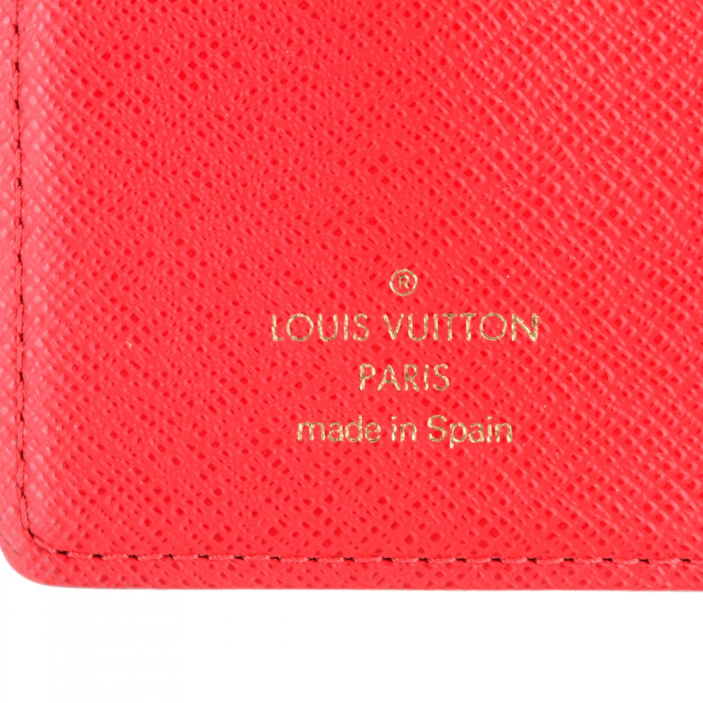 Damier Ebene Koala Small Ring Agenda Cover Red